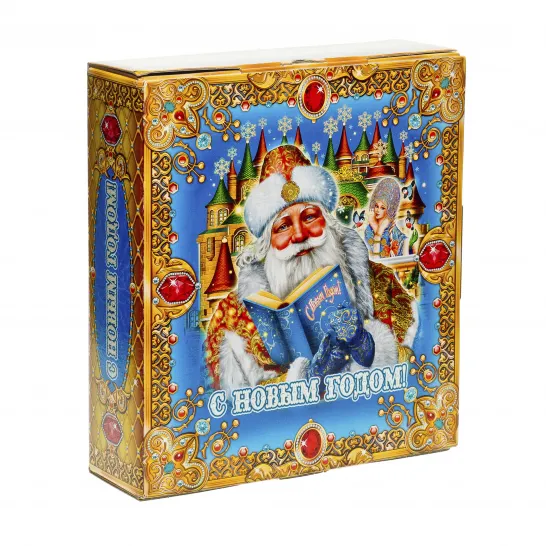 Сладкий новогодний подарок Книга с игрой 800 грамм премиум